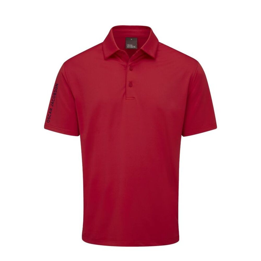 Oscar Jacobson Mens Bullock Polo Shirt / Ruby